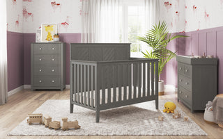 Atwood 4-in-1 Convertible Crib, Lunar Gray