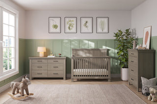 Denman 4-in-1 Convertible Crib, Crescent Gray